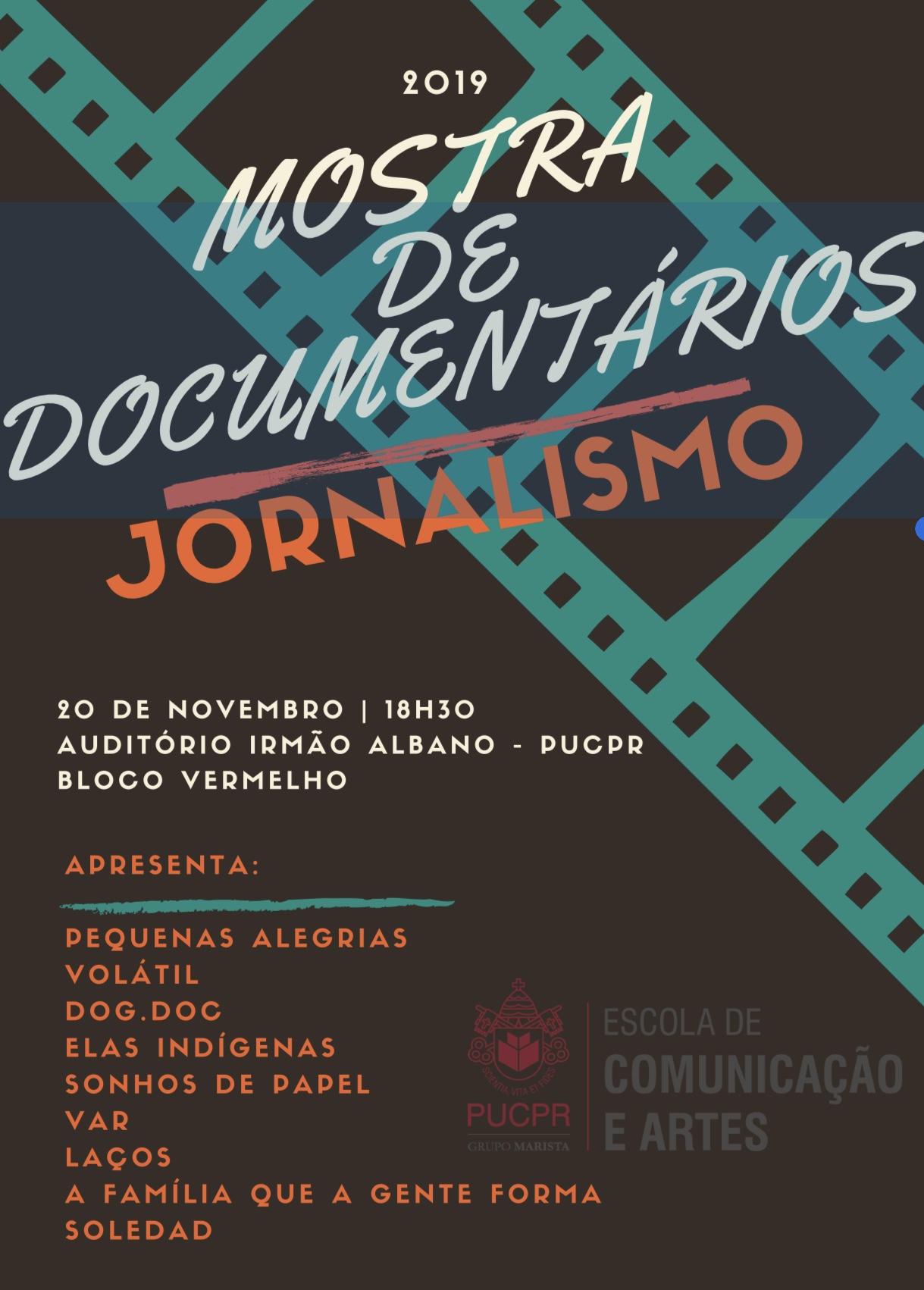 Alunos de Jornalismo da PUCPR exibem documentários nesta quarta