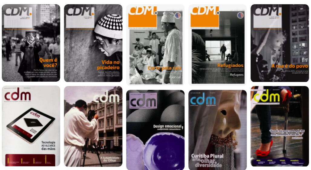 Especial – 60 anos: mostra de capas do jornal Comunicare a da revista CDM