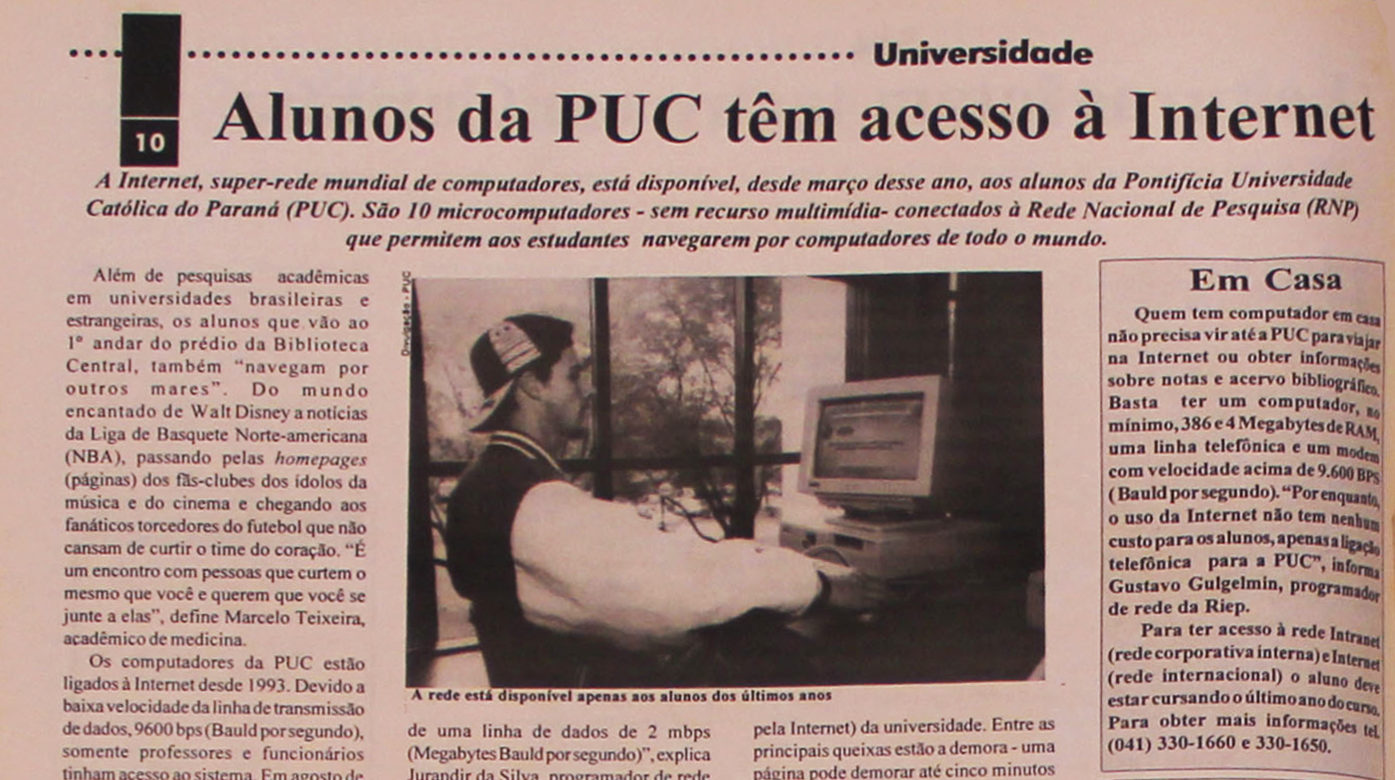 Curso de jornalismo iniciou sua digitalização nos anos 90