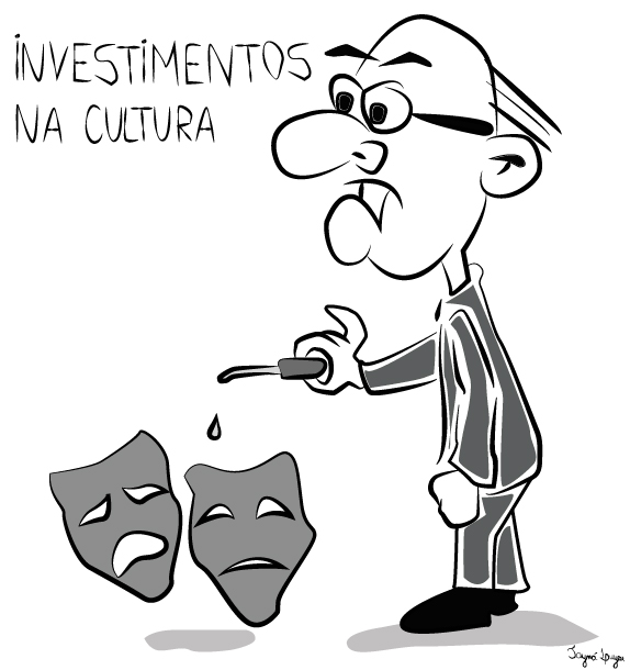 Charge produzida para o Jornal Comunicare