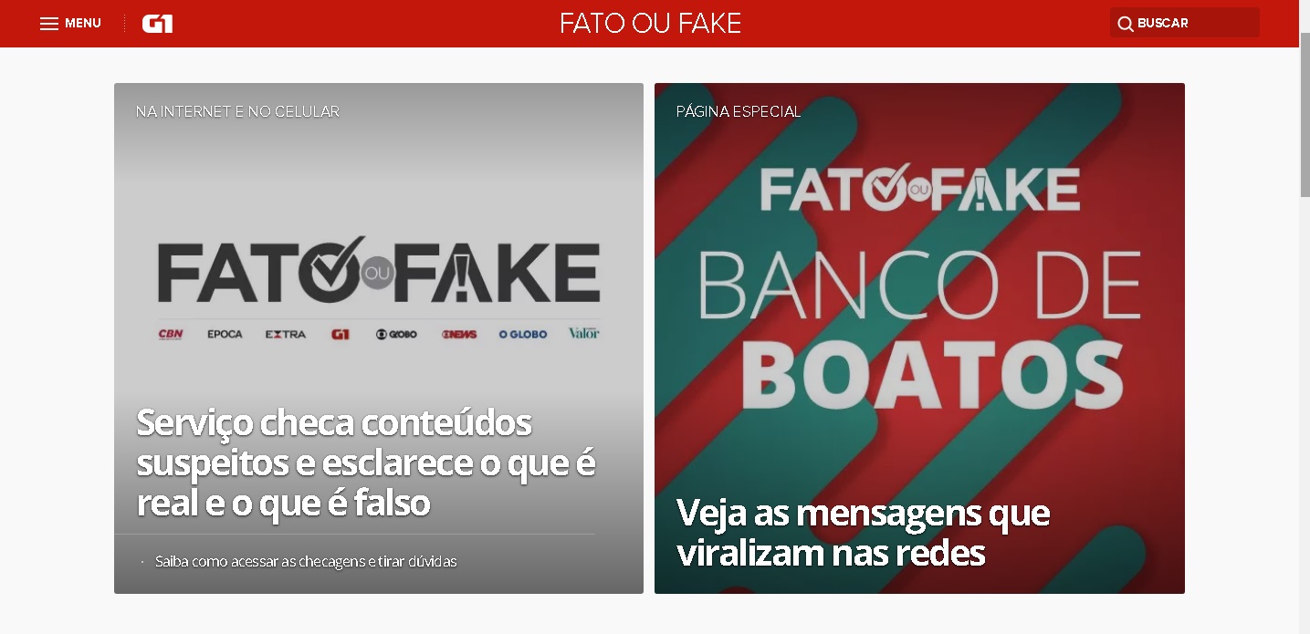 Veículos de comunicação criam projeto para combate as fake news