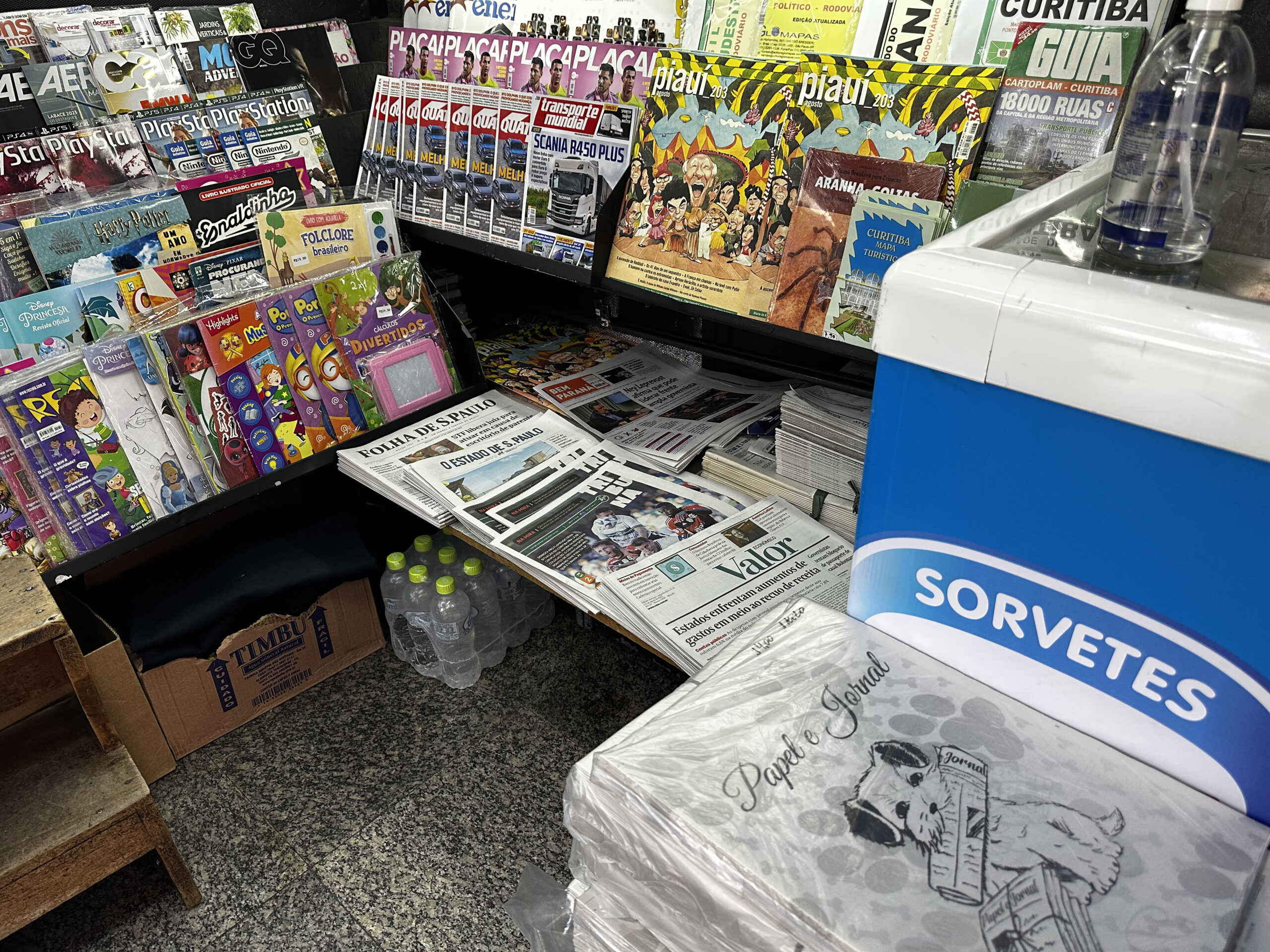 Curitiba vai mudar foco de bancas de jornais e revistas, cada vez mais descaracterizadas