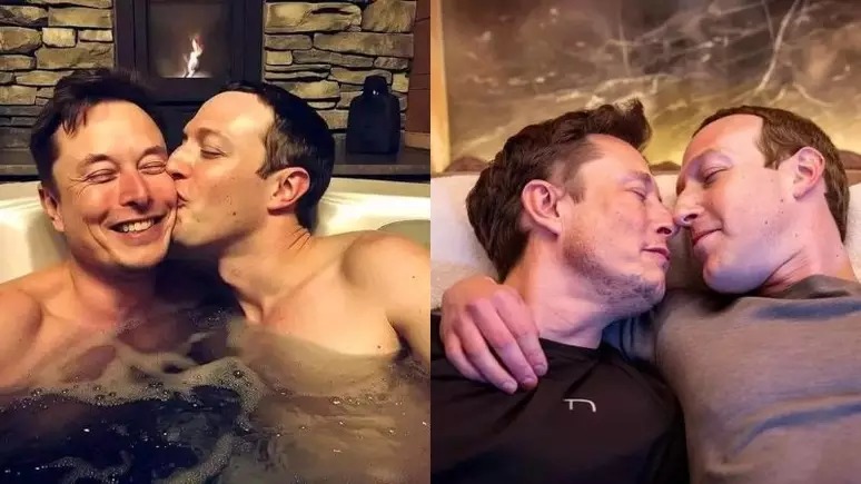 Musk e Zuckerberg teriam tido momento íntimo na banheira?